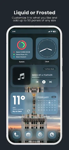 True Liquid Glass ডাউনলোড করুন – কাস্টম হোমস্ক্রিন স্টাইল - Screenshot 2
