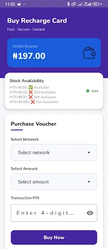 MTN & Airtel Recharge Cards NG ডাউনলোড করুন – দ্রুত রিচার্জ পিন - Screenshot 2