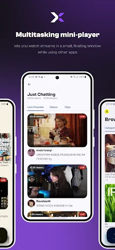 TwiX: Live for Twitch ডাউনলোড করুন – দ্রুত স্ট্রিমিং ও PiP মোড - Screenshot 8